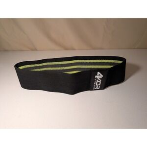 4KOR Fitness Resistance Band Large Heavy Duty Glute Hip Band Black/Yellow
